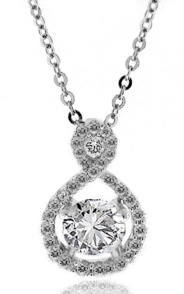 .55 Carat 18k White Gold Diamond Pendant - PEN1437