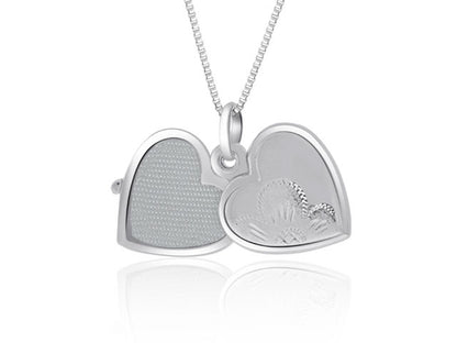 14k White Gold Locket - PEN1463