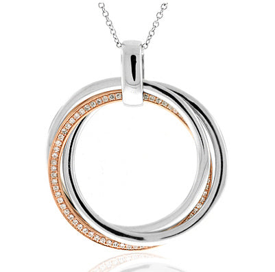 .30 Carat 2Tone 14k Gold Diamond Pendant - PEN1552