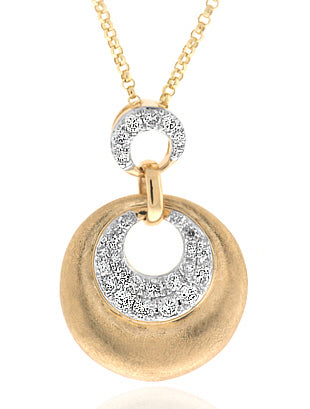 .35 Carat 14k Yellow Gold Diamond Pendant - PEN1553