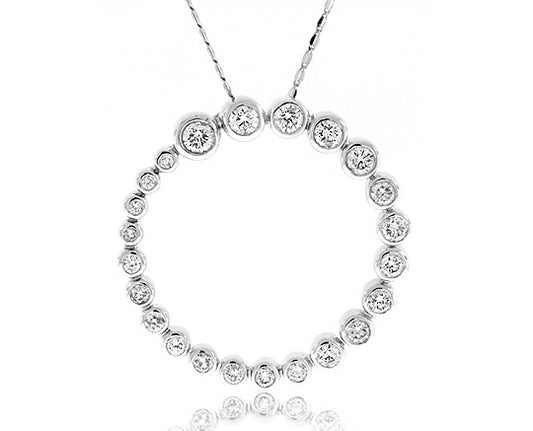 2.0 Carat 14k White Gold Diamond Pendant - PEN1623