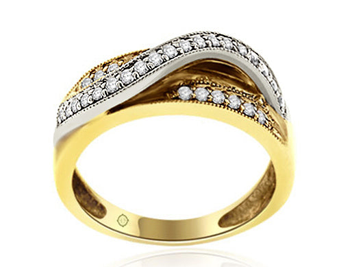 .50 Carat 2Tone 14k Gold Diamond Cocktail Ring - R01129