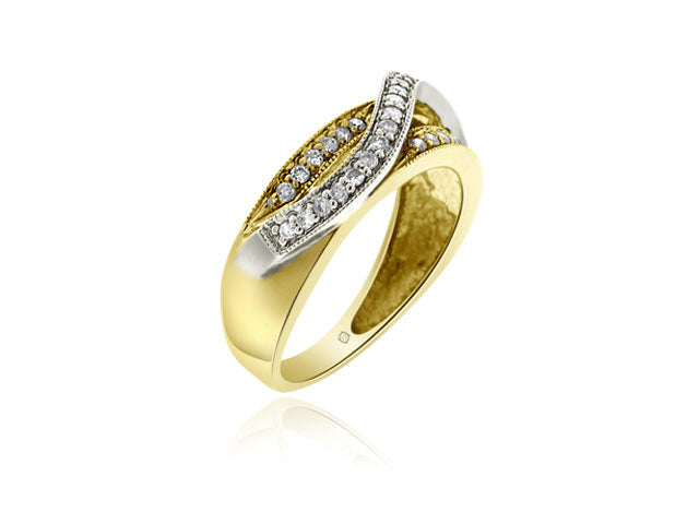 .50 Carat 2Tone 14k Gold Diamond Cocktail Ring - R01129