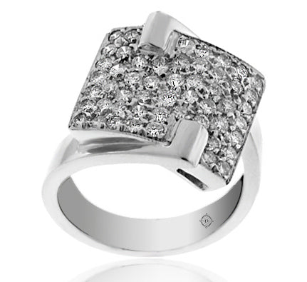 1.40 Carat 14k White Gold Diamond Cocktail Ring - R01391