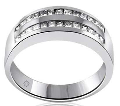 .71 Carat 14k White Gold Diamond Wedding Band - R01657