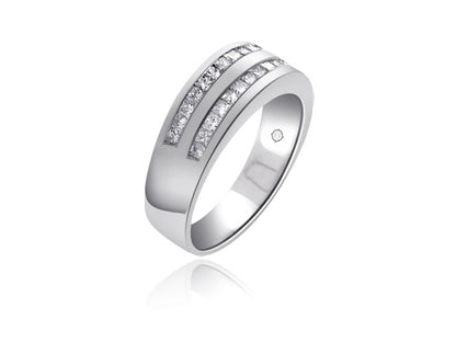 .71 Carat 14k White Gold Diamond Wedding Band - R01657