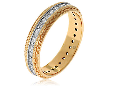 .40 Carat 2Tone 14k Gold Diamond Wedding Band - R01723