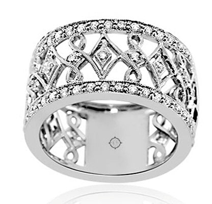 1.20 Carat 14k White Gold Diamond Cocktail Ring - R017566