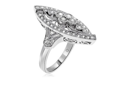 .90 Carat 14k White Gold Diamond Cocktail Ring - R07622