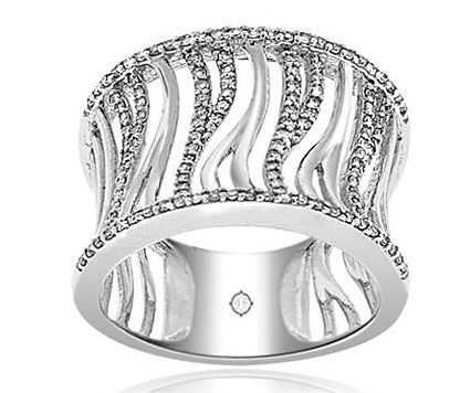 .45 Carat 14k White Gold Diamond Cocktail Ring - R07647