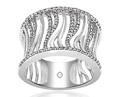 .45 Carat 14k White Gold Diamond Cocktail Ring - R07647