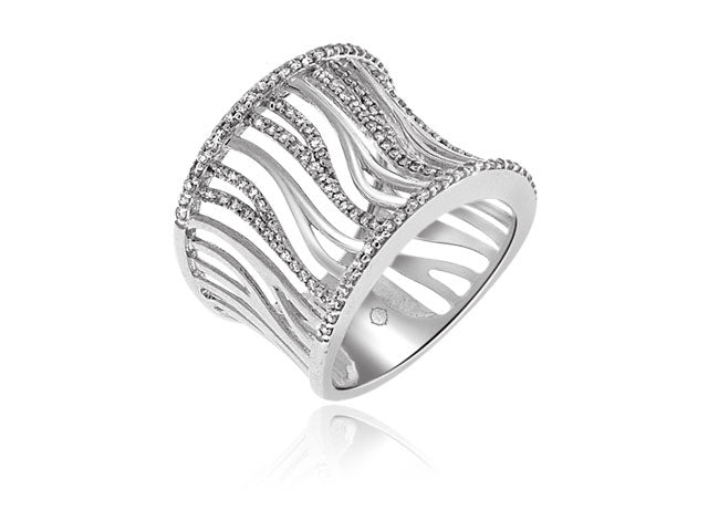 .45 Carat 14k White Gold Diamond Cocktail Ring - R07647