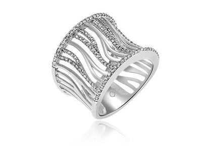 .45 Carat 14k White Gold Diamond Cocktail Ring - R07647