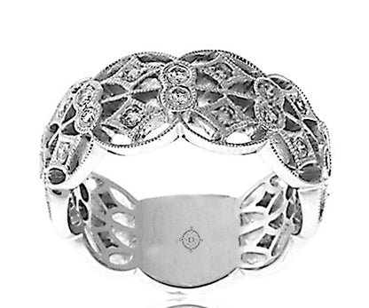 1.0 Carat 14k White Gold Diamond Cocktail Ring - R10094