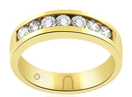 1.00 Carat 14k Yellow Gold Diamond Wedding Band - R10110