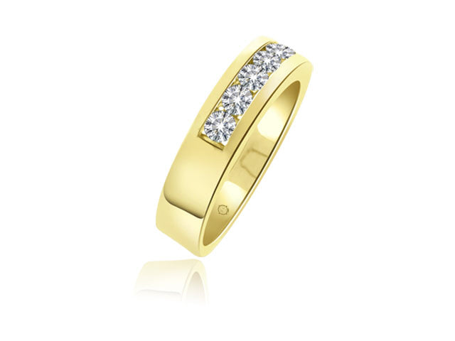 1.00 Carat 14k Yellow Gold Diamond Wedding Band - R10110