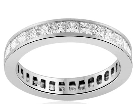 2.0 Carat 14k White Gold Diamond Wedding Band - R10186
