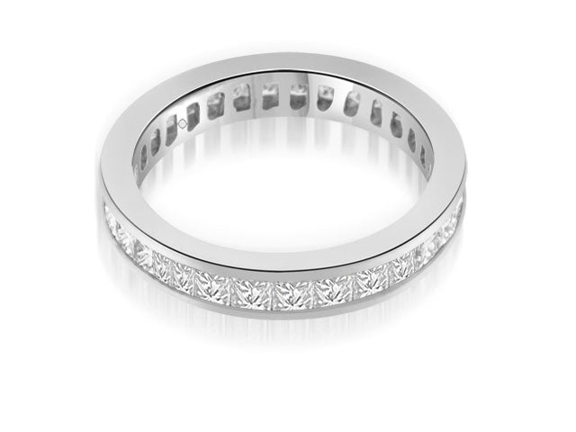 2.0 Carat 14k White Gold Diamond Wedding Band - R10186