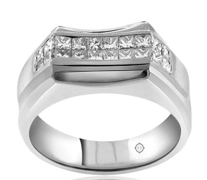 1.50 Carat 14k White Gold Diamond Wedding Band - R10262