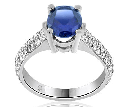 ZAYNAH DIAMOND AND SAPPHIRE ENGAGEMENT RING - R10415