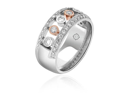 1.10 Carat 2Tone 14k Gold Diamond Cocktail Ring - R10465