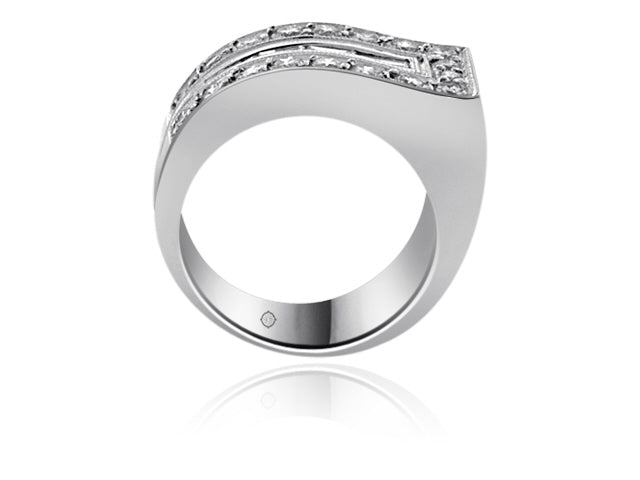 1.30 Carat 14k White Gold Diamond Cocktail Ring - R10616